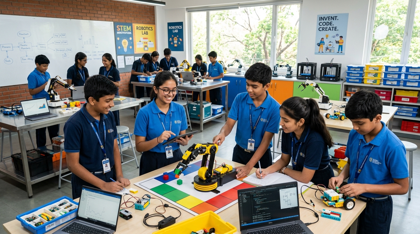Students in Robotics Lab